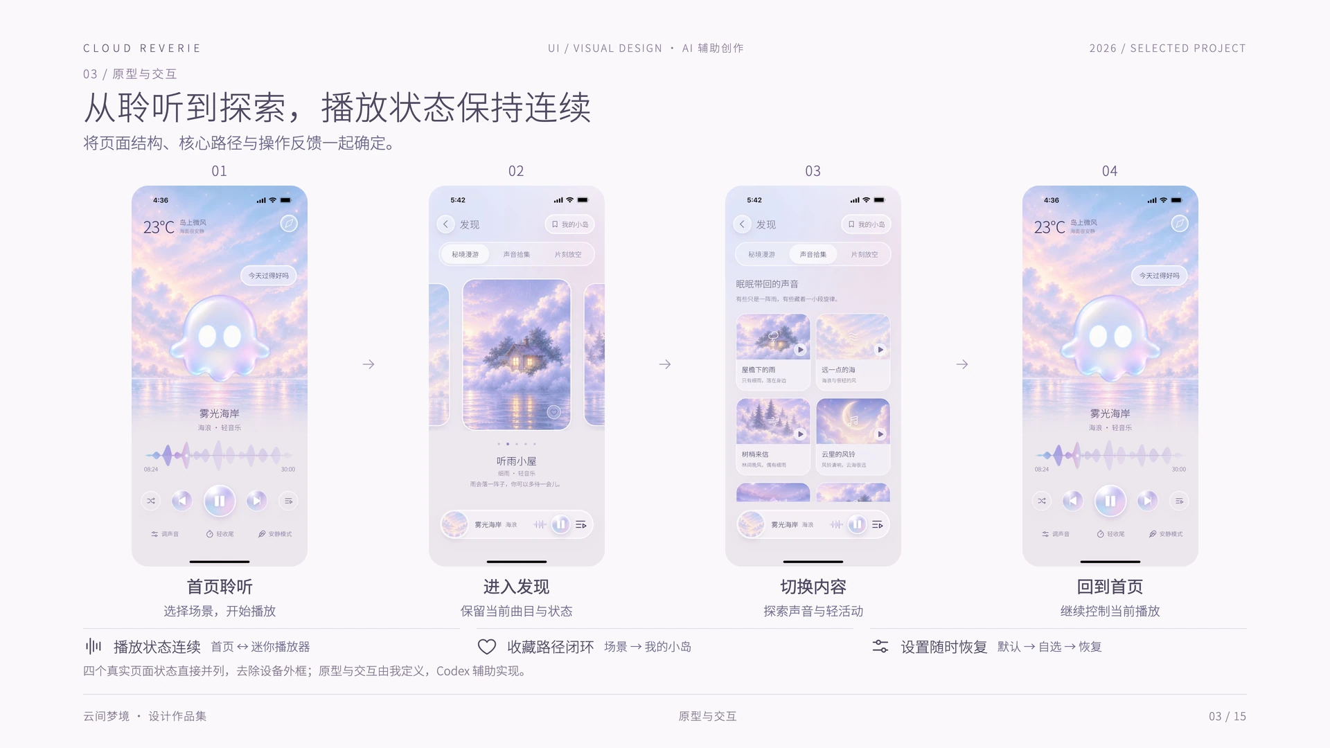 云间梦境：从聆听到探索，播放状态保持连续